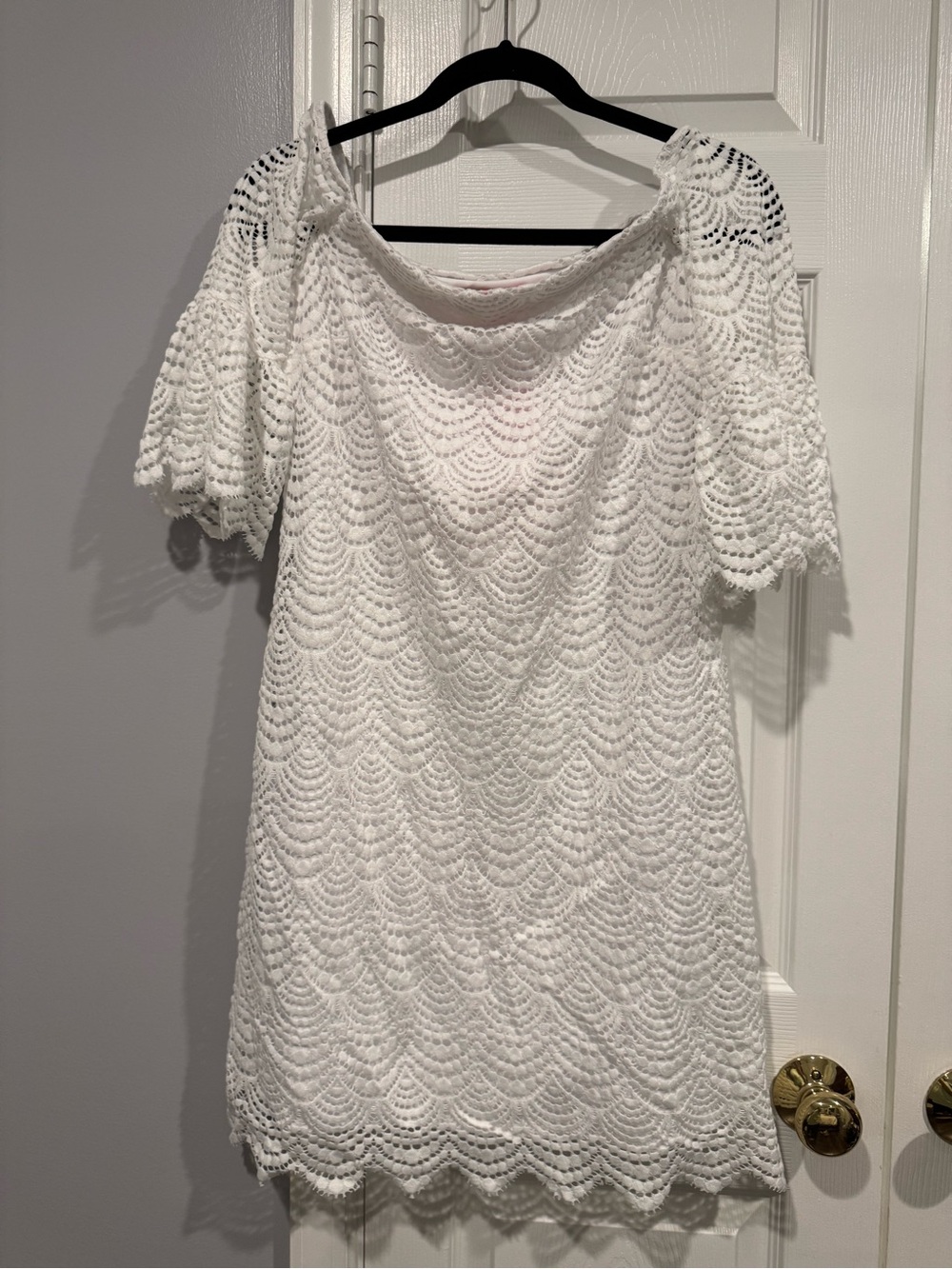 Lilly Pulitzer Leya Lace Dress – Resort White – Size Medium – NWT